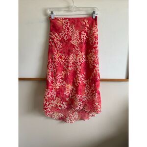 La Femme Y2K Pink Floral Skirt — Size 3